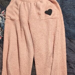 No Boundaries Pink Puppet Plush Joggers in Size 12